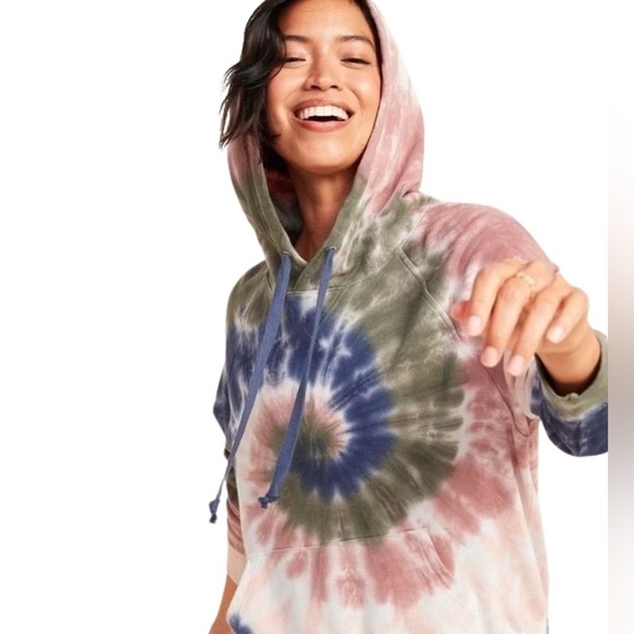 Women’s Old Navy Vintage tie dye hoodie medium - Picture 1 of 9